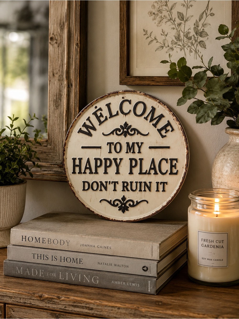 Welcome funny plaque